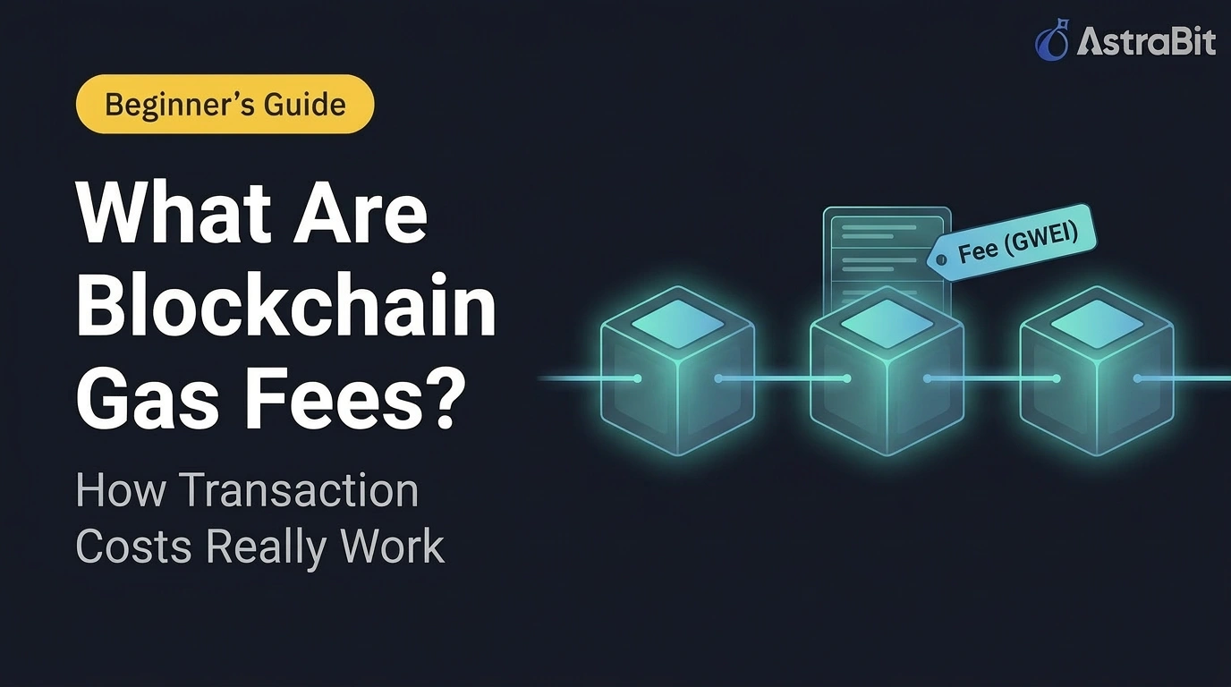 What are blockchain gas fees beginner guide illustration showing transaction costs and GWEI fees on blockchain network