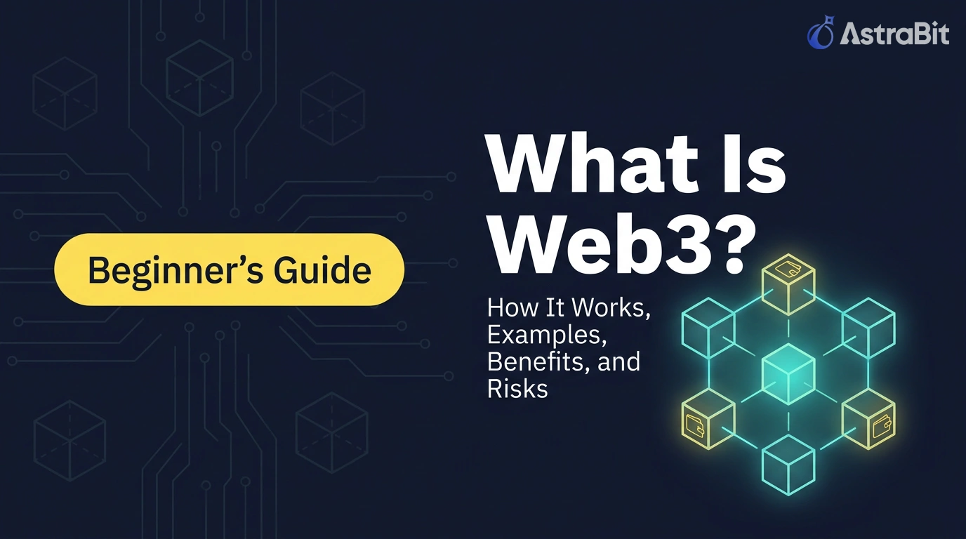 What is Web3 beginner guide illustration explaining how Web3 works with examples benefits and risks